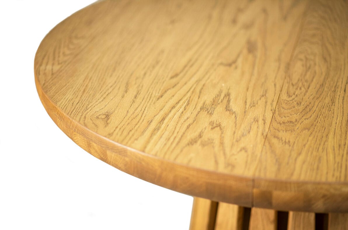 SOLE okrągły stół do jadalni- dębowy, elegancki