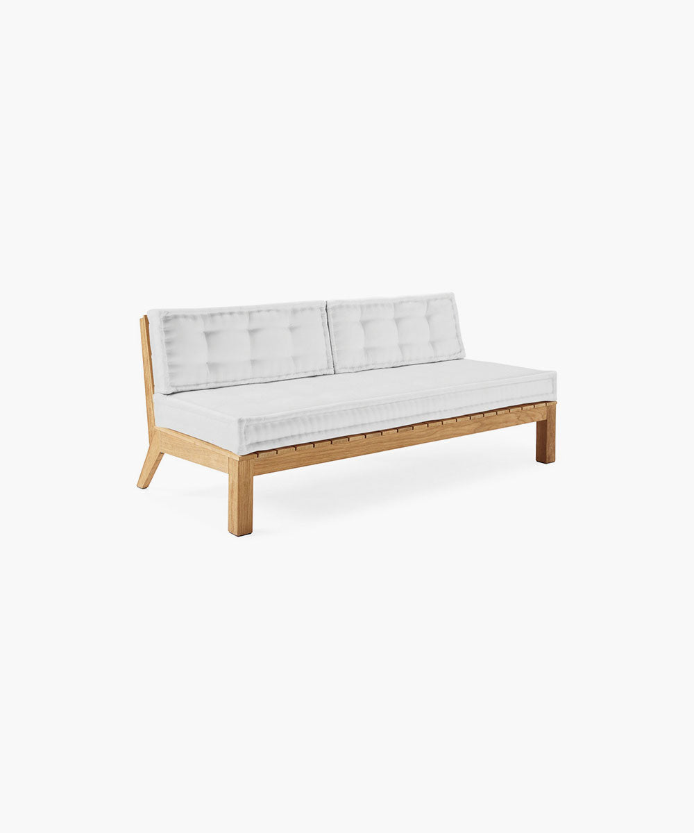 Cliffside Teak Armless Sofa